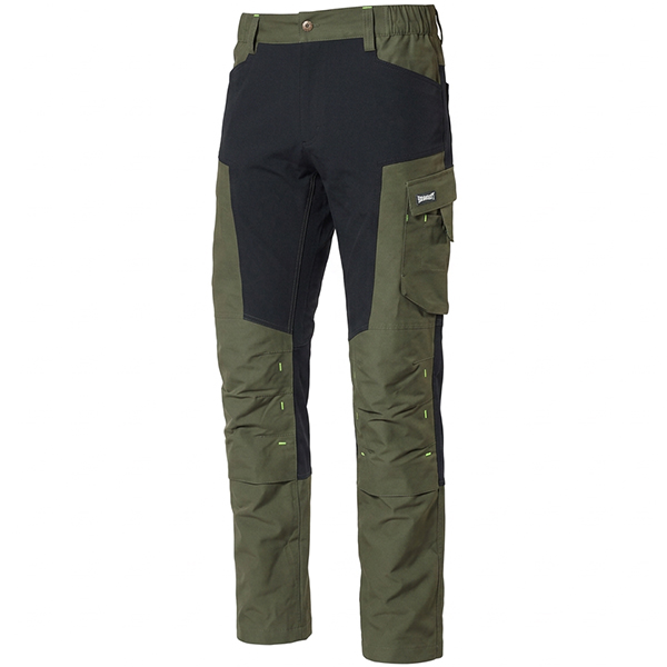 Issa Pantalone da Lavoro FLEXARD VERDE/NERO - ISSA LINE